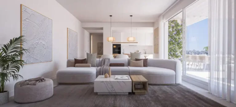ne-ETHI-P6B2-FP00-DB-B2 | Two-bed penthouse 101m² living area Estepona residence